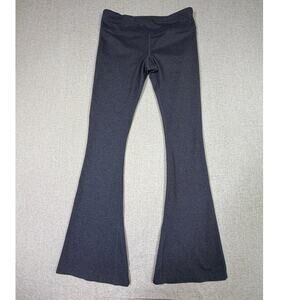 Split59 Women Medium Short Gray Flare Leg High Rise Stretch Active Leggings Yoga